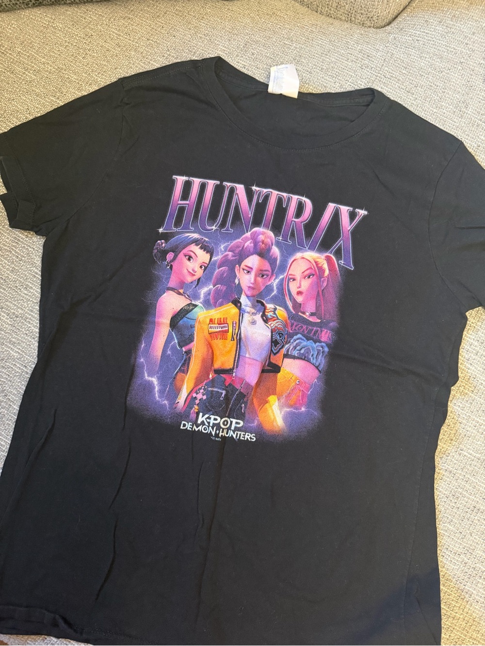 HUNTRIX K-Pop Demon Hunters Black Graphic Tee